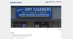 Desktop Screenshot of juliesdrycleaners.com