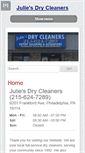 Mobile Screenshot of juliesdrycleaners.com